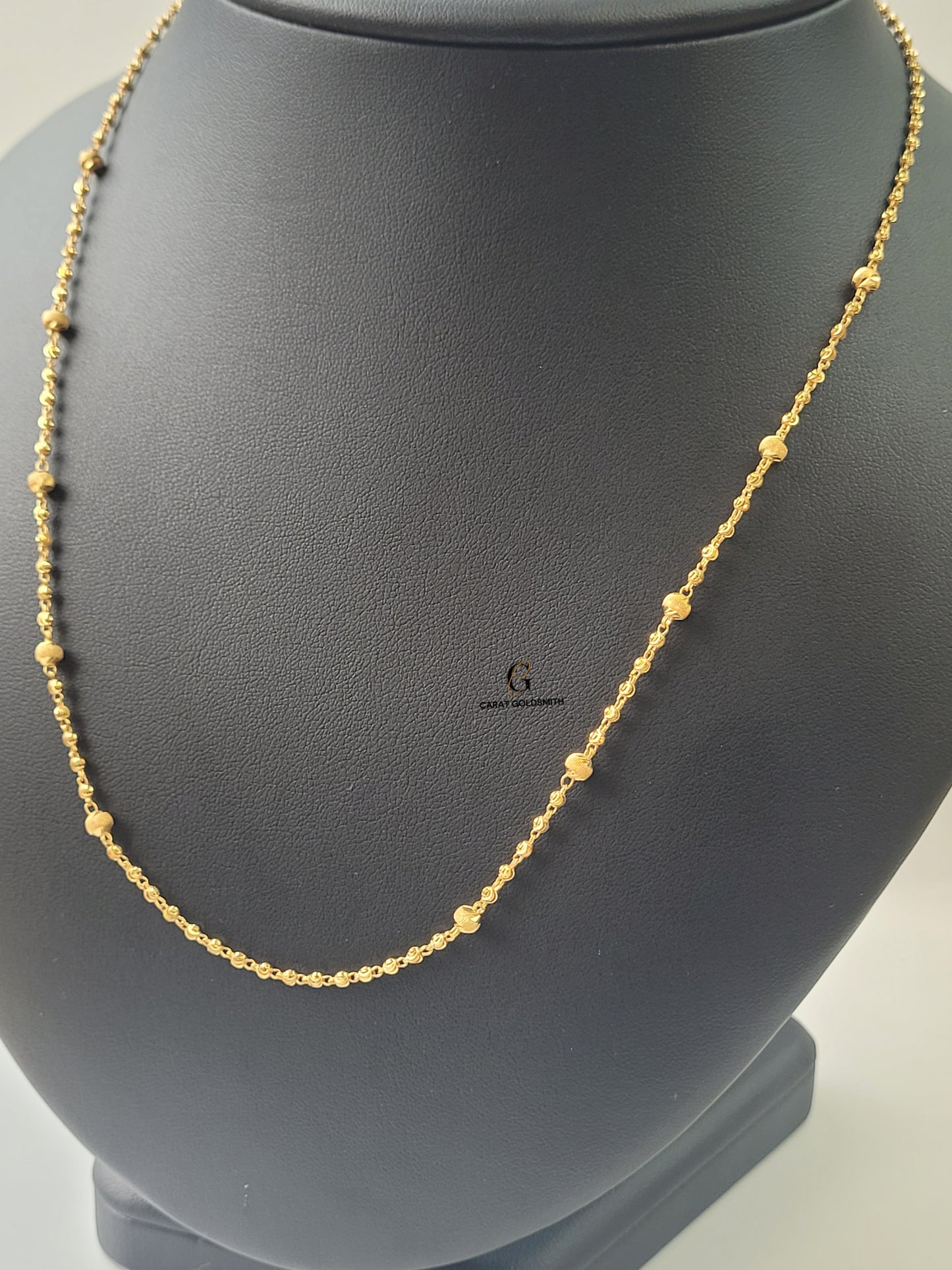 GOLD DOTTED 10 BEADS CHAIN