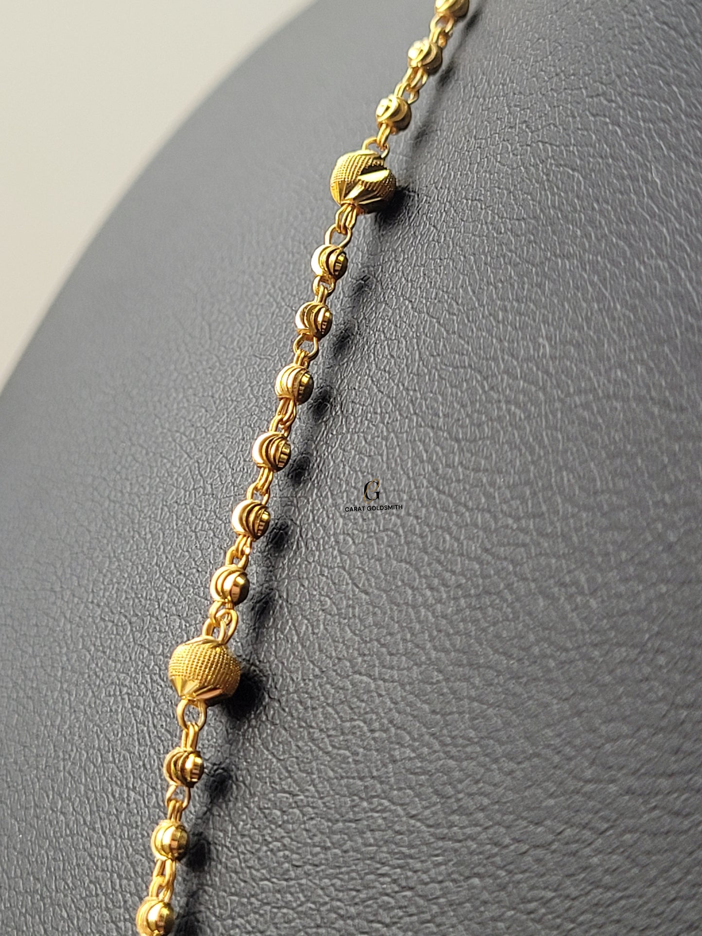 GOLD DOTTED 10 BEADS CHAIN