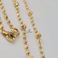 GOLD DOTTED 10 BEADS CHAIN