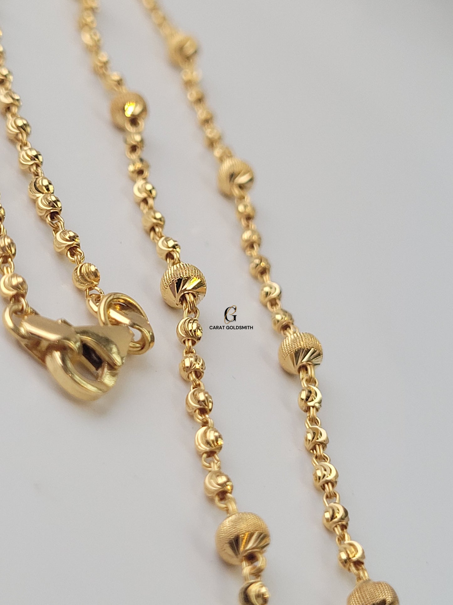 GOLD DOTTED 10 BEADS CHAIN