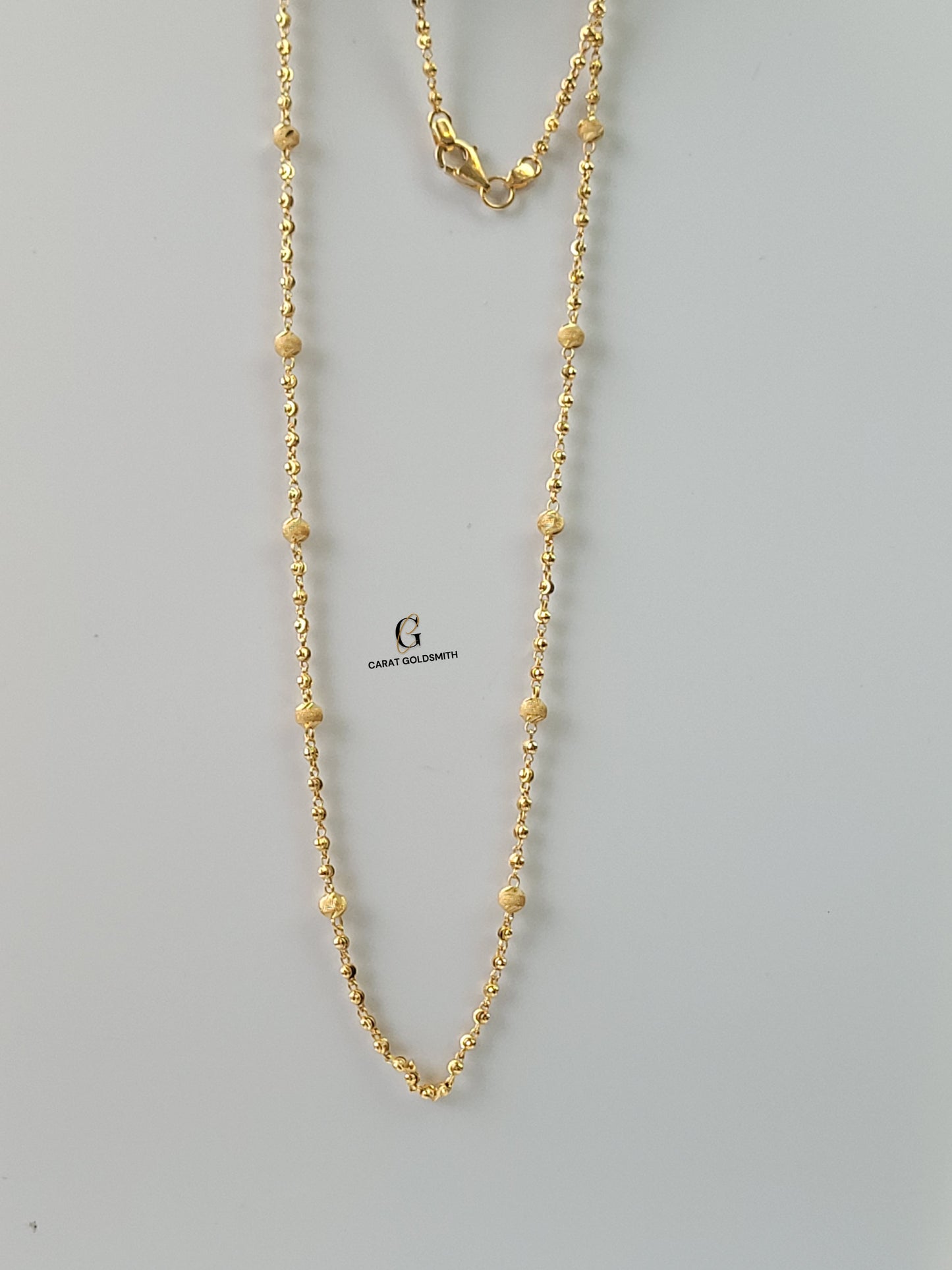 GOLD DOTTED 10 BEADS CHAIN