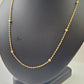 GOLD DOTTED 8 BEADS CHAIN