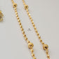 GOLD DOTTED 8 BEADS CHAIN