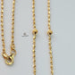 GOLD DOTTED 8 BEADS CHAIN