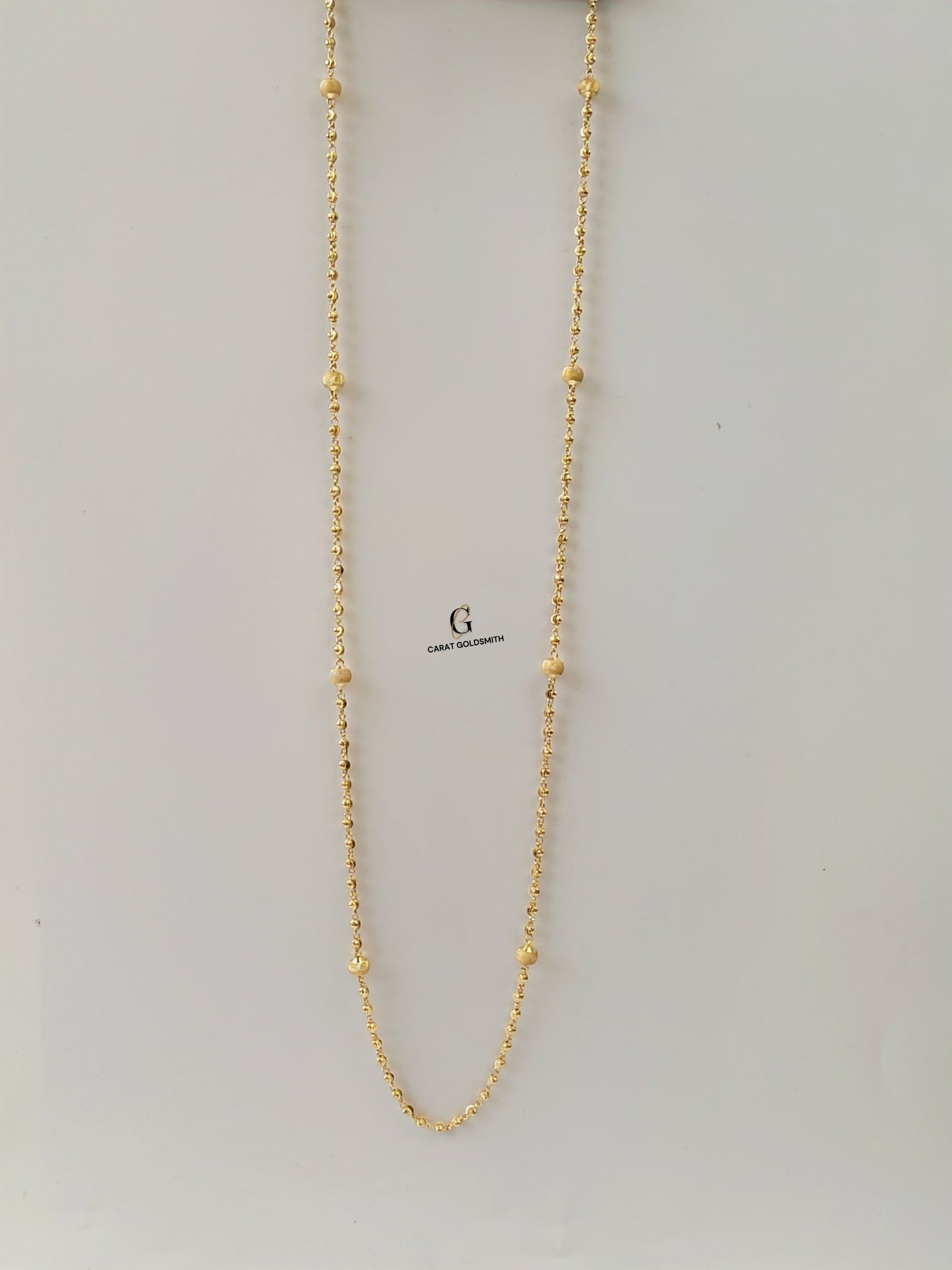 GOLD DOTTED 8 BEADS CHAIN