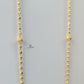 GOLD DOTTED 8 BEADS CHAIN