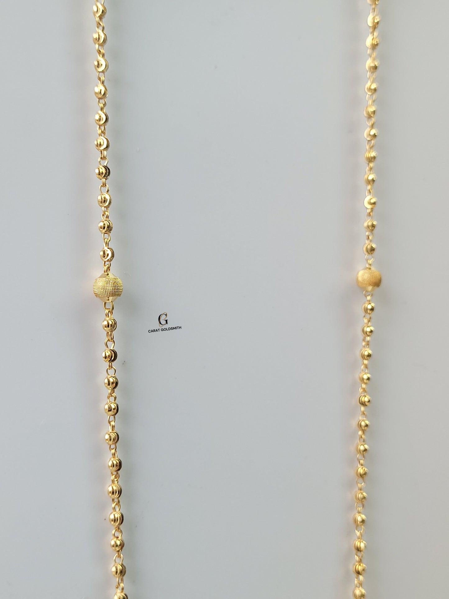 GOLD DOTTED 8 BEADS CHAIN