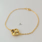 GOLD SINGLE FLOWER BRACELET