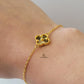 GOLD SINGLE FLOWER BRACELET