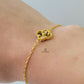 GOLD SINGLE FLOWER BRACELET