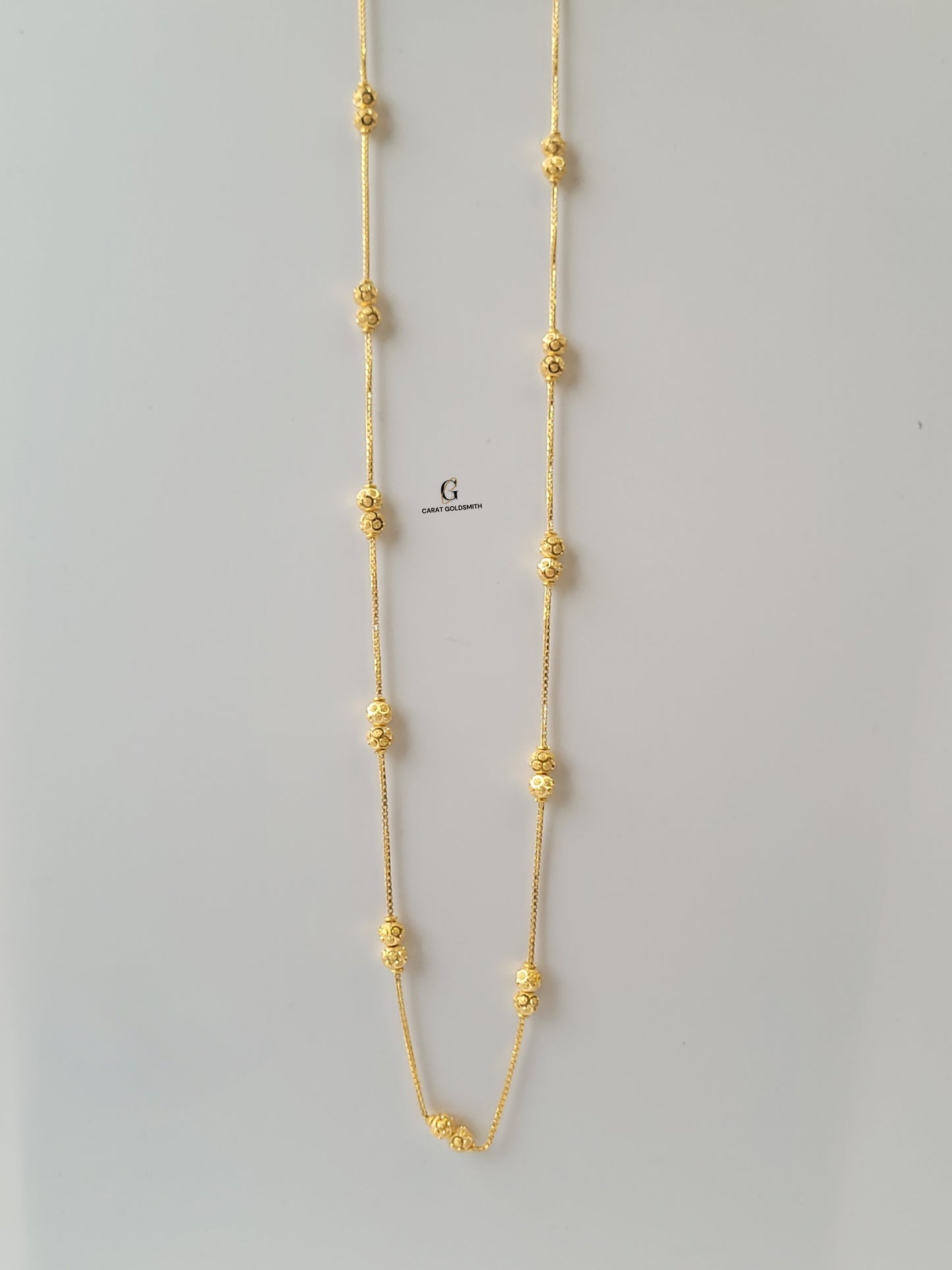 2 BEADED STATION CHAIN