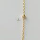 GOLD SATELLITE CHAIN NECKLACE - 11 BEADS