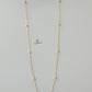 GOLD SATELLITE CHAIN NECKLACE - 10 BEADS