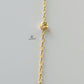 GOLD SATELLITE CHAIN NECKLACE - 10 BEADS