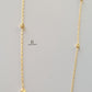 GOLD SATELLITE CHAIN NECKLACE - 10 BEADS