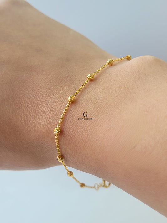 GOLD SATELLITE CHAIN BRACELET - DESIGN 5