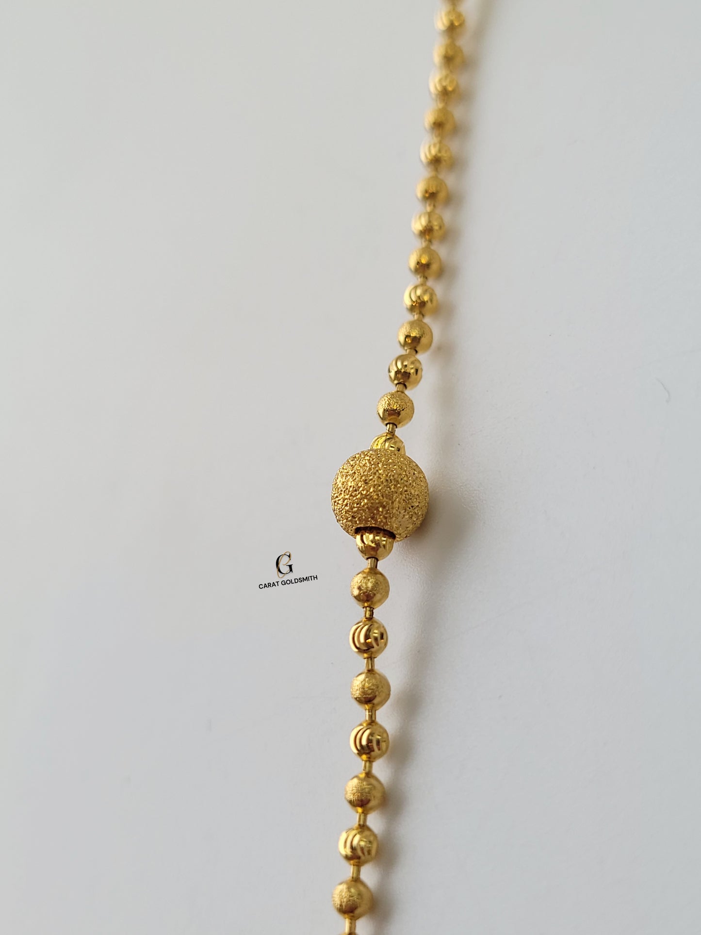 GOLD SAND BLAST BALL BRACELET