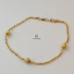 GOLD SAND BLAST BALL BRACELET