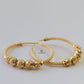 INTRICATE GOLD BEADED HOOPS