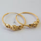 INTRICATE GOLD BEADED HOOPS