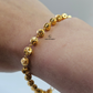 GOLD BEADED STATION BRACELET