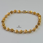 GOLD BEADED STATION BRACELET