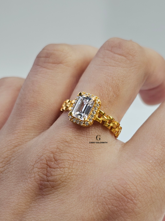 SQUARE JUBILEE BAND RING