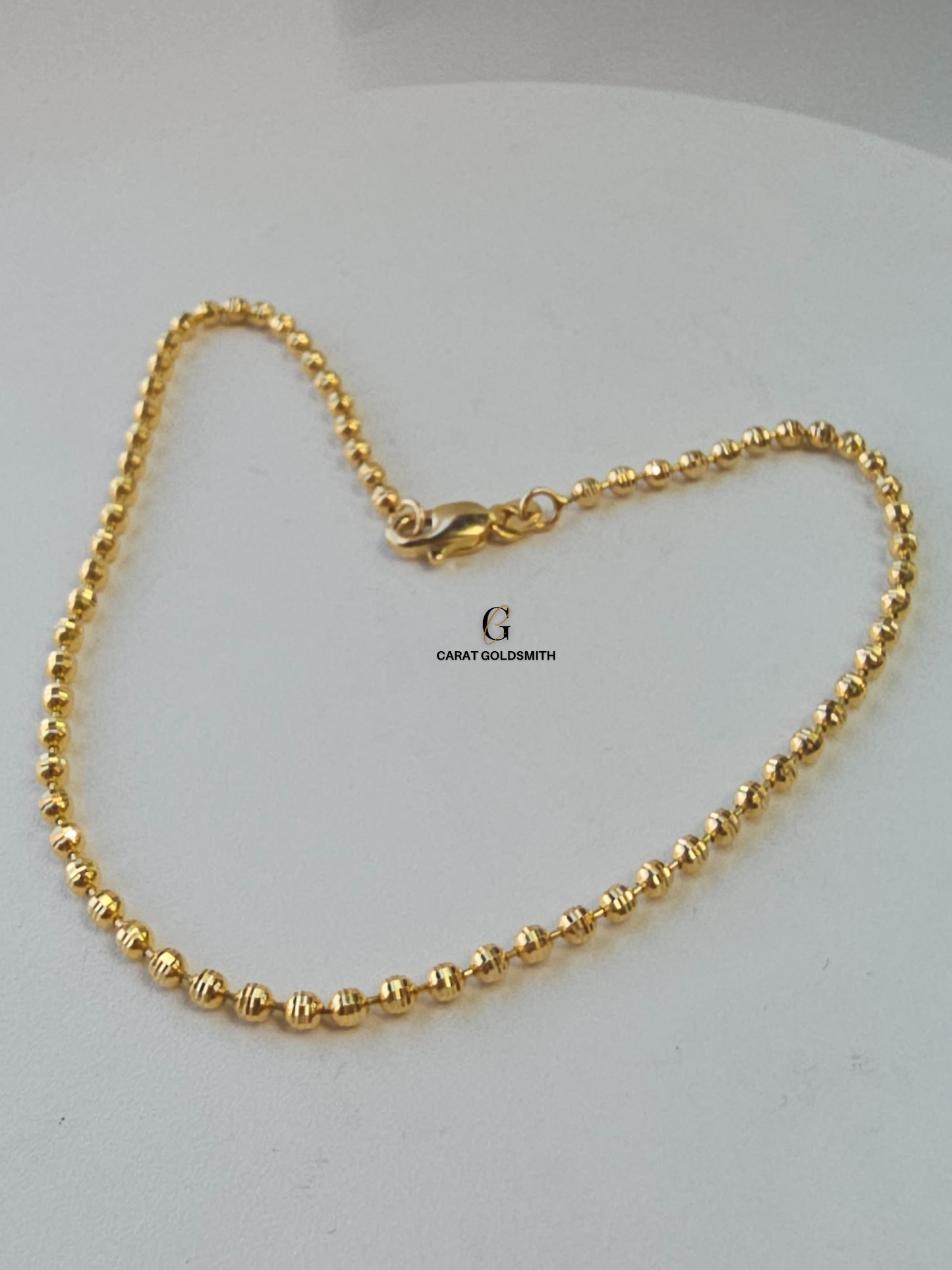 GOLD BEADED ANKLET