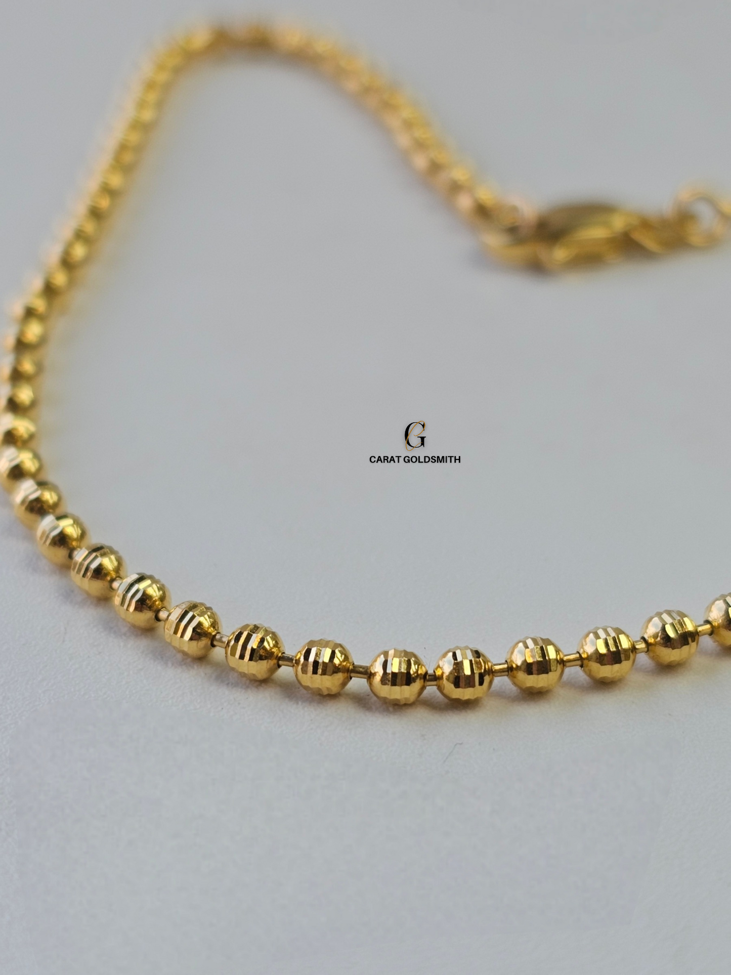 GOLD BEADED ANKLET