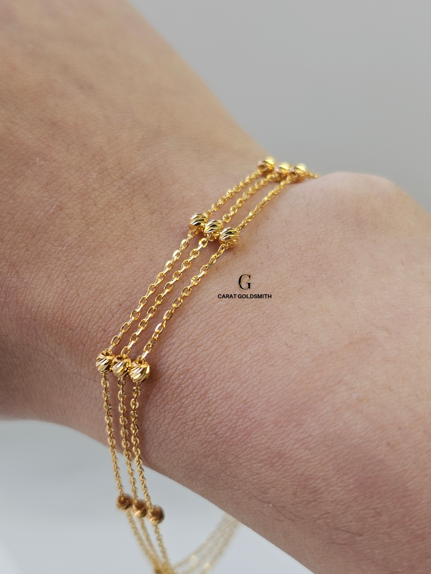 3 LAYER SATELLITE BRACELET