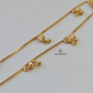 GOLD DROP CHARM ANKLET