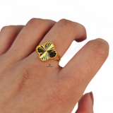 GOLD FLOWER RING