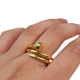 SPIRAL NAIL RING