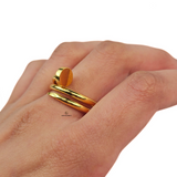 SPIRAL NAIL RING