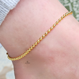 GOLD BEADED ANKLET