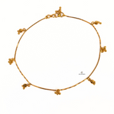 GOLD DROP CHARM ANKLET