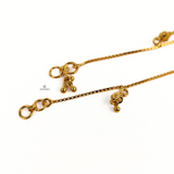 GOLD DROP CHARM ANKLET