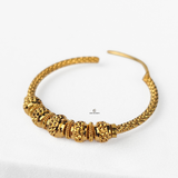 INTRICATE GOLD BEADED HOOPS