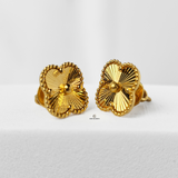 GOLD FLOWER STUDS