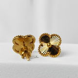 GOLD FLOWER STUDS