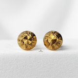 INTRICATE DIAMOND CUT SWIRL STUDS