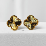 GOLD FLOWER STUDS