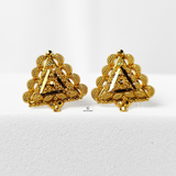 INTRICATE TRIANGLE STUDS