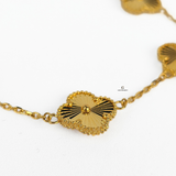 GOLD 5 FLOWER BRACELET