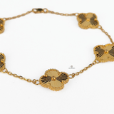 GOLD 5 FLOWER BRACELET