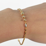 BEADED TWO TONE BRACELET