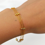 3 LAYER SATELLITE BRACELET