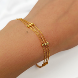 3 LAYER SATELLITE BRACELET