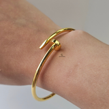 GOLD NAIL CUFF BANGLE