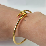 GOLD NAIL CUFF BANGLE